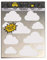 MOOXIBIKE I Sticker Set Cloud weiß reflektierend, für Cargobike, Lastenrad, Scooter, Roller & Helm, auch für Rennrad, Trekkingrad, Fixie, Mountainbike, Hollandrad, Citybike, Scooter, Rollator & E-Bike