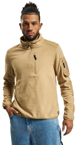 Brandit Fleece Troyer Ripstop, Color: camel, Size: S
