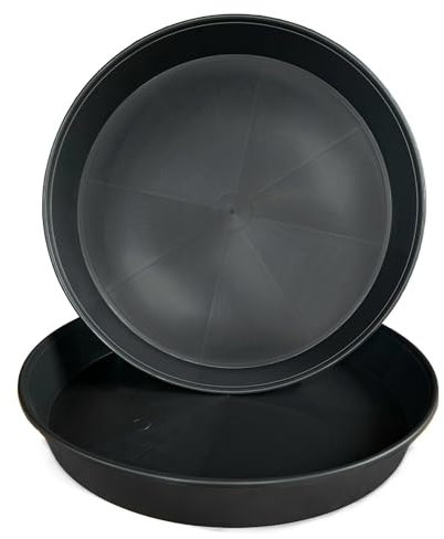 Growcery Plant Pot Saucers 30cm 35cm 40cm 45cm, plant trays for pots, drip tray, flower pot saucers, heavy duty plant pot trays, watering trays for plants (40CM, 1, Package Quantity)