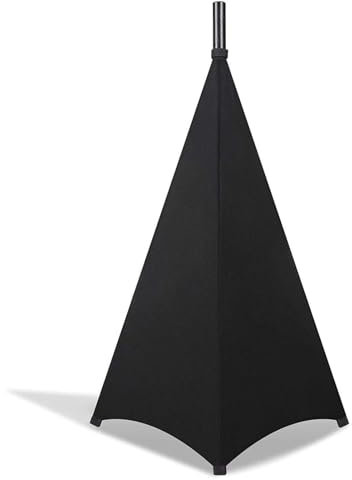 Faldón para soporte de altavoz - Cubierta para trípode de altavoz, cubierta estirable para soporte de altavoz | Falda de soporte de malla para trípode de altavoz, cubierta de soporte de altavoz con lu