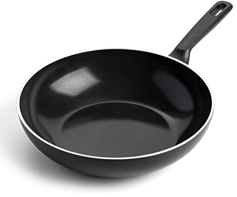 GreenPan Memphis Healthy Ceramic Non-Stick 28cm/3.6 Litre Wok Pan, PFAS Free, Induction, Black