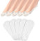 FEPITO 10 Pairs Women No Show Lace Boat Socks Non slip Ankle Socks Low Cut Liner Invisible Socks for Sneaker Loafers（White）