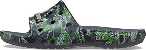 Crocs Classic Slide Sandals, Unisex Slide Sandals, Comfortable Swimming Shoes, 5 UK Men/ 6 UK Women, Multi