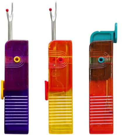 3er-Pack faltbarer tragbarer Nahttrenner, Nähgarnentferner aus Kunststoff, Nahttrenner-Set, Nähwerkzeuge, Nahttrenner
