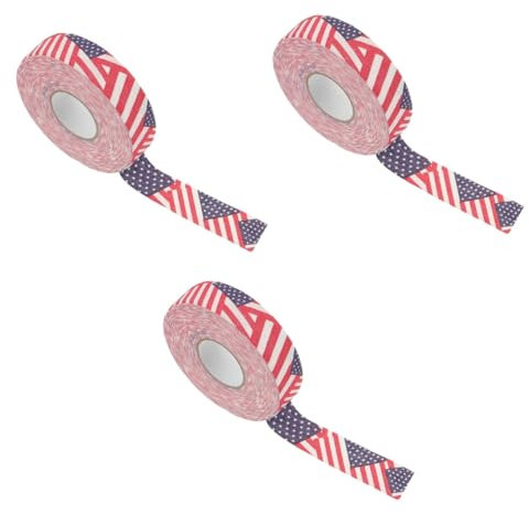 Supvox 3 Rollen Hockeyband Eishockey Tape Sport Tape Sportgriffband Sport Griffband antirutsch Klebeband Ball Aufkleber für Hockeyschläger Klebeband für Hockeyschläger Baumwolle