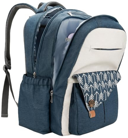 grands sacs à couches sac à dos - organisateur de poussette multifonction, fourre-tout de maternité de voyage | de rangement spacieux à double compartiment imperméable à l'eau sac d'allaitement lé