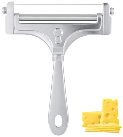 YBEATY Cheese Cutter Stainless Steel Wire Cheese Slicer Handheld Cheeses Cutter Adjustable Handheld Butter Block Cutters Kitchen Slicing Tools Adjustable Shaver for Block Butter Cutters Tools Cheddar