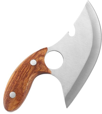MUELODSIC Cuchillo Puntilla de Acero Inoxidable Mango de Madera para Cortar Carne Alta Dureza y Corte Rápido Adecuado para Cocina Profesional