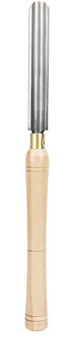 Herramienta para torneado de madera con hoja HSS de 25 mm, cincel manual para torno de carpintería, escoplo de acero de alta velocidad forjado con mango de fresno para proyectos de