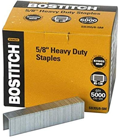 Bostitch Heavy Duty Premium Staples, 5/8 - 5,000 Staples (Gray, 85-130 Sheets, Compatible with Bostitch Heavy Duty Stapler Models)