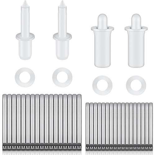 Jetec 85 Pieces Plantation Shutter Repair Staples Pins,Mixed Sizes
