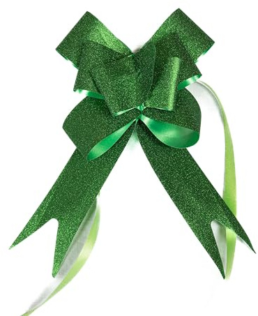 GMM Coccarde, Fiocchi, Nastri autotiranti, Decorazioni coccarde Natalizie, Addobbi Coccarde per ricorrenze/30 pz (Verde Brillante)