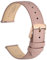 WOCCI 20mm Grace Uhrenarmband für Damen, Top Grain Leder, Schnellverschluss, Rosegoldener Schnalle (Retro Rosa)