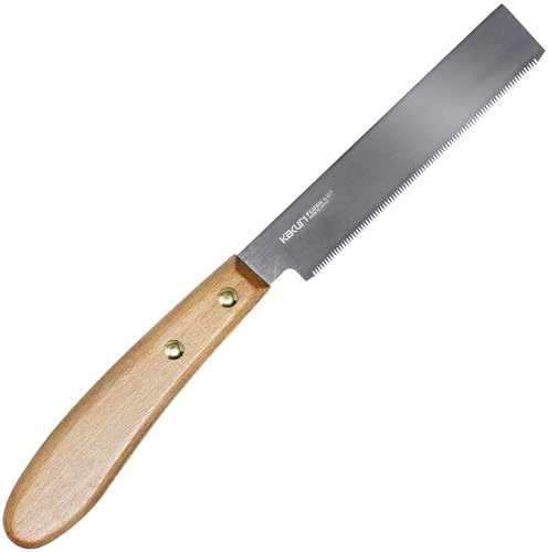 KAKURI Mini Flush Cut Saw 5 - Japanese Pull Saw with Flexible Blade for Woodworking, Trimming Dowels, Pegs & Wedges - Made in Japan