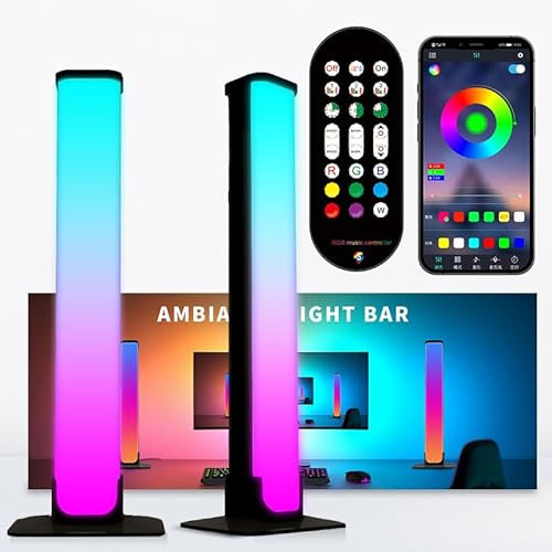 LuminexDesigns RGB Lightbar LED TV & Gaming Hintergrundbeleuchtung, 40cm Smart Light Bars, TV-Sync für Ambient Light, APP-Steuerung, Deko für Gaming-Zimmer & Geschenkidee