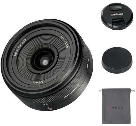 7artisans Objetivo Lente ultrafina de enfoque manual de marco completo de 18 mm f5.6 compatible con cámara sin espejo Leica Panasonic L S1 S5 S9 Serise DC-S1H, DC-S5M2, LUMIX S9