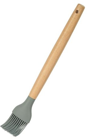 Silicone Pastry Brush – Professional Heat Resistant Basting Brush with Removable Head – Non-Stick, BPA Free for Baking, Grilling & BBQ – 27cm Premium Silicone Bristles & Bamboo Handle