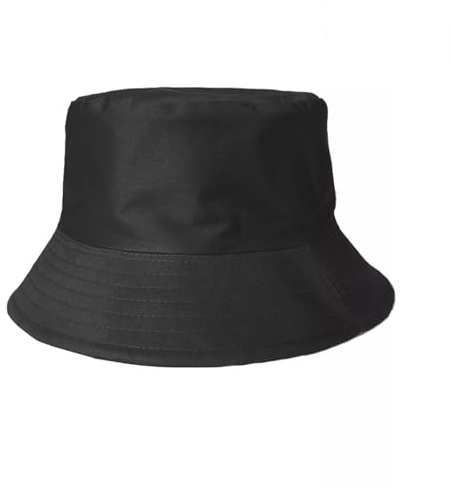 Clossy London Crushable Bucket Hat | Reversible & Foldable | 100% Cotton UV Travel & Festival Cap | Bear Design | Unisex Adults & Kids | Beach, Fishing, Summer | (UK, Alpha, L, Black)