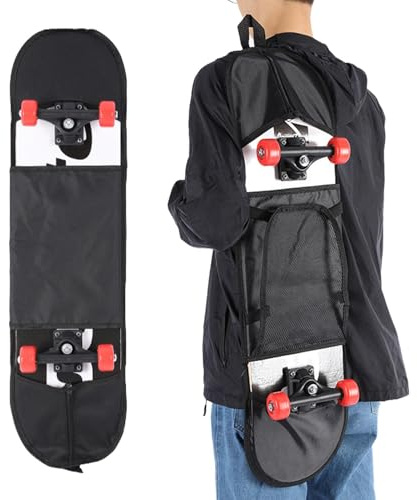 Skateboard Bags - Waterproof Pouch with Adjustable Strap | Waterproof Skateboard Backpack for Men with Adjustable Strap - for Beginner, Youth, Adults, Commute, Outdoor, Skating