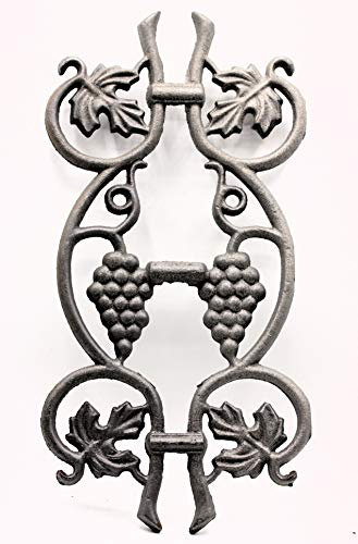 UHRIG Ornament Schmiedeeisen Weinrebe, Eisenguss für Zaun, Geländer, Fenstergitter, oder im Garten als Gartensticker, Rankhilfe UVM.