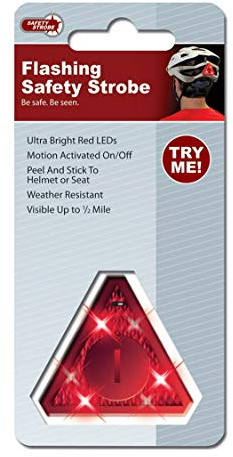 Bicycle Helmet Light - Motion Activated, Bright Flashing LED Strobe Lights Improve Visibility and Safety While Riding! Easily Mounts to Any Helmet, Perfect for Cyclists of All Ages