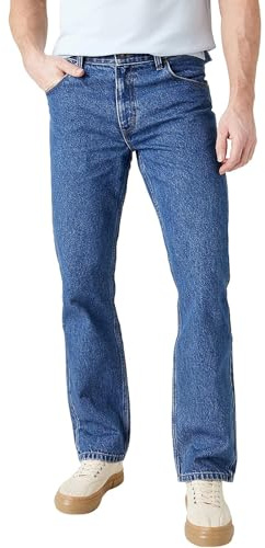 Wrangler Herren Red Kabel Straight Jeans, Medium STW, 34W / 32L EU