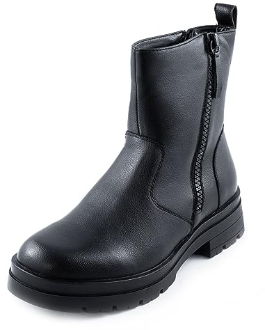 Toocool Bottes amphibiens hommes Chaussures chelsea beatles militaires biker Bottines Y130, Noir , 40 EU