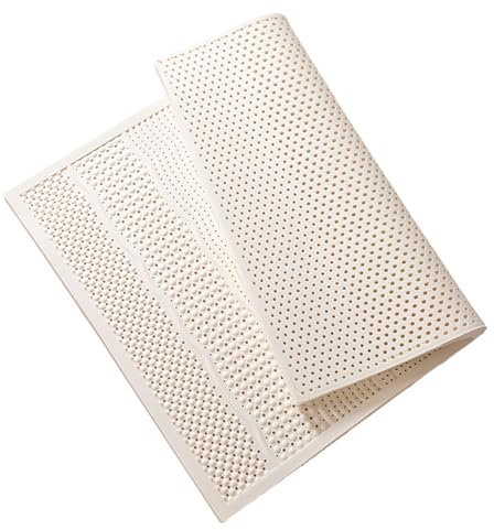 NAKEAH 100% natürlicher Latex -Matratzen -Toper, mittlerer Fester Druckreliefung für Rückenschmerzen, atmungsaktiv und bequem, 2,5 cm/5 cm/7,5 cm Matratze Toper,2.5cm,90x190cm