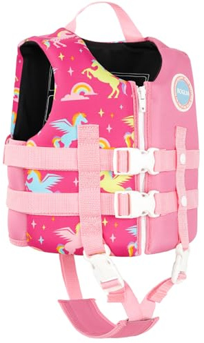 Boglia Kids Swim Vest Toddler Float Jacket Swimming Aid for Boys and Girls,Children Float Swimsuit with Adjustable Safety Strap for Age 2-9 Years/22-50Lbs