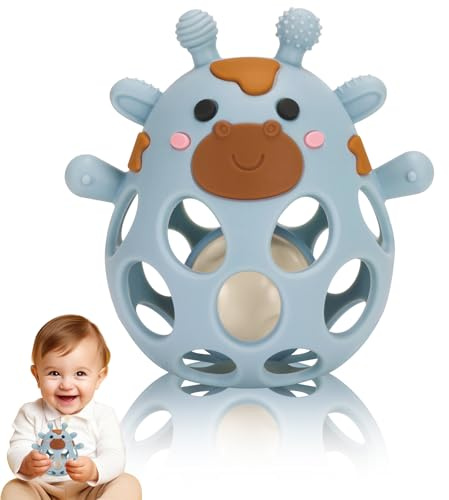 Venditer Giochi Neonato 0-3 mesi, Sonaglio Giochi Neonato 3-6 6-9 mesi, Montessori Giocattoli Bambino 0-6 Mesi Giochi Montessori 1 anno Giochi Sensoriali per Regali