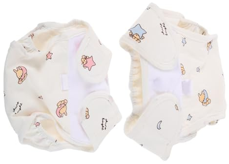 GARIOUANS 2 St Tvättbara Babyblöjor i för Nyfödda Återanvändbara och Andningsbara Tygblöjor med Hög Absorbering och Snabbtorkande Funktion Praktiska för Små Pojke Flicka