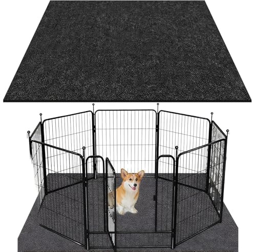 Duroecsain Tappetino Per Gabbia Per Cani,Telo Lavabile Pipi Cuccioli Addestramento,Antiscivolo Riutilizzabile Per Aree Gioco Cuccioli | Per Gravidanza E Addestramento Domestico