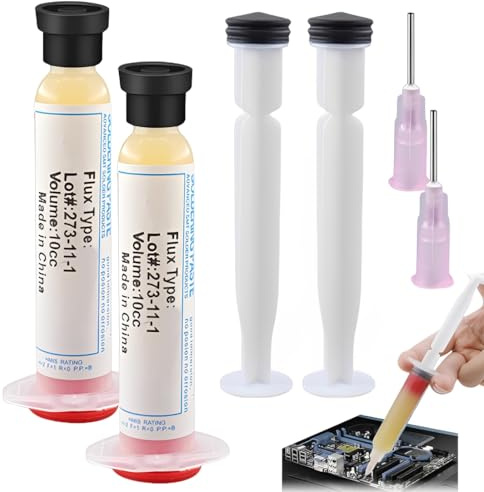 IWIDYA 2 pcs Sans plomb Pâte à Souder YF-RMA-223 Pâte à étamer Pâte à Souder 271°C Pâtes à Souder à l'étain avec SMT PCB SMD LED Réparation Électronique-10g (A)