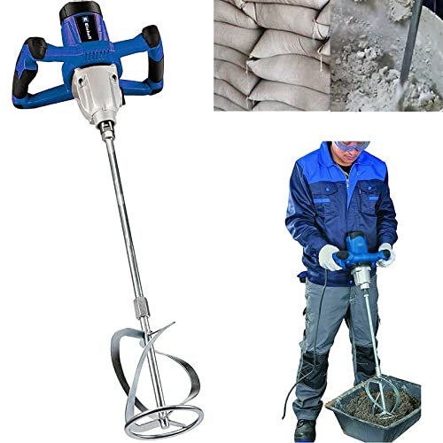Agitatore Magnetico Betoniera Elettrica per Trapano, Miscelatore Professionale per Cemento, Mescolatore per Malta, Miscelatore cemento e malta 2600W, 6 Velocità variabile, Soft Start