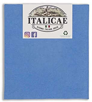 ITALICAE - Panno in microfibra azzurro 1PZ 40x35cm - Panno vetri senza aloni ultra assorbente perfetto per bicchieri e finestre