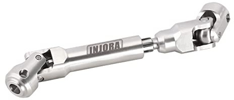INJORA Eje de Transmisión Acero Inoxidable Servicio Pesado para Axial SCX10 90046 AXI03007 TRX4 Redcat Gen8 1/10 RC Coche Crawler Upgrade