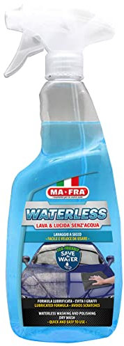 Mafra, Waterless Wash and Polish pour Un Nettoyage à Sec Complet de la carrosserie et des vitres de Voiture, sans Eau, 750ml