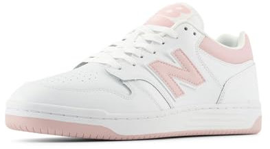 New Balance Herren 480 Sneaker, Weiß Rosa, 38.5 EU