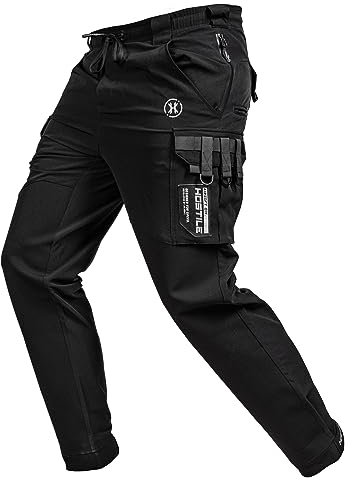 HK Army Hostile Recon Jogginghose mit geradem Bein für Airsoft und Paintball, Schwarz, X-Groß