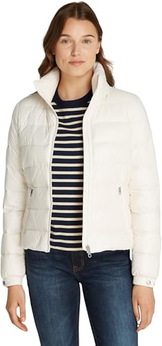 Tommy Hilfiger Women's Feminine Gloss Lightweight Down Jacket, Off-White (Ivory Petal), XXXL