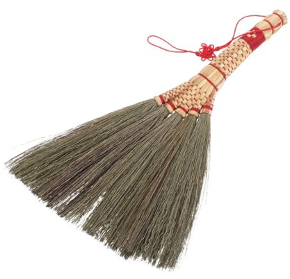 Gatuida Escoba pequeña miscanthus barredora de Mesa de Mano Mini Escoba de Escritorio Mini Cepillo de Escritorio Suministros de Limpieza para Oficina Cepillo para Polvo de Mesa Hierba