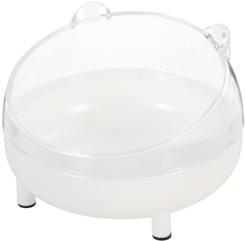 ARTSEWPLY Bac à Sable Blanc Léger en Plastique pour Petits Animaux et Cochons d'Inde, Salle de Bain Sécurisée pour Jouer et Se Baigner la Maison Animalerie