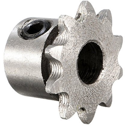 EsportsMJJ 8mm Alesaggio 10 Denti Metal Gear Catena del Rullo del Motore Pignone