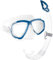 Cressi Perla & Mexico - Combo Set Dive/Snorkeling Mask & Snorkel, Adult Unisex, Transparent/Blue