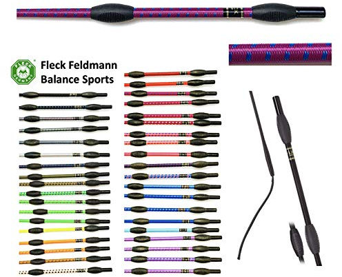 JA Horse Fleck Feldmann Balance Sports Dressurgerte Gerte Reitgerte (120 cm, brombeer-royal)