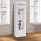 Dmora - Kleiderschrank London Telefonzelle mit 3 Regalen und Spiegeltür, Made in Italy, Schlafzimmer Kleiderschrank, cm 68x55h215, Weiße Farbe