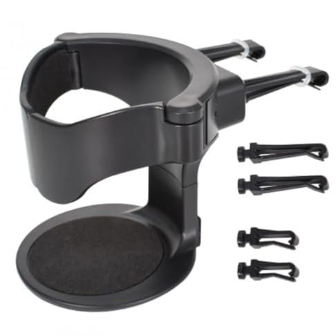 Naapesi Portabicchieri per Auto, Supporto per Bocchette dell’Aria dell’auto, con 3 Paio Clips, Diametro ＜8,5 cm, per Termos Tazza di Caffè Bevanda Portacenere, Nero