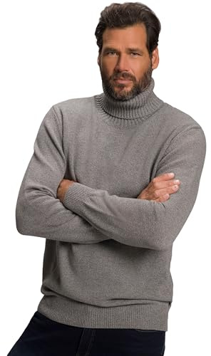 JP 1880 Hommes Pull Gris chiné 4XL