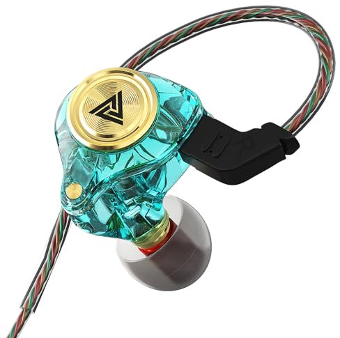 Yeabomy Casque Filaire avec Prise Micro Casque de Jeu écouteurs Audio IEM écouteur pour téléphone Sport pc Musique QKZ Ak3 fichier Casque Intra-auriculaire