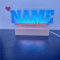 INDIGOS UG - LED Lampe personalisiert - NAME - personalisierte Geschenke mit Wunschtext - Geschenk für Familie, Mama, Papa, Opa, Oma - Valentinstag Muttertag Vatertag
